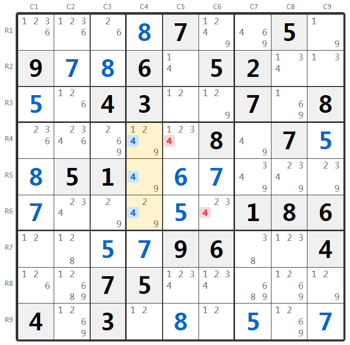 Sudoku Claiming Example