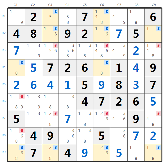 Sudoku Jellyfish Technique Example